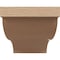 Ekena Millwork 12"W x 24"D x 12"H Wide Garner Rough Cedar Woodgrain TimberThane Corbel, Primed Tan CORUR12X24X12GARRCPR - alternate 5